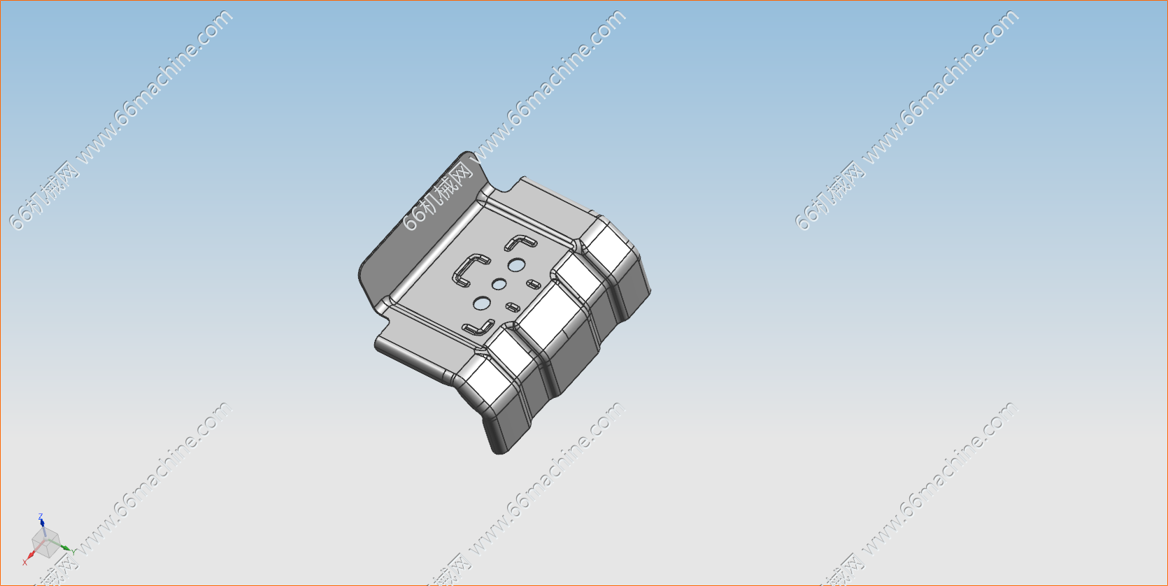 汽车座椅后地板加强件冲压模具