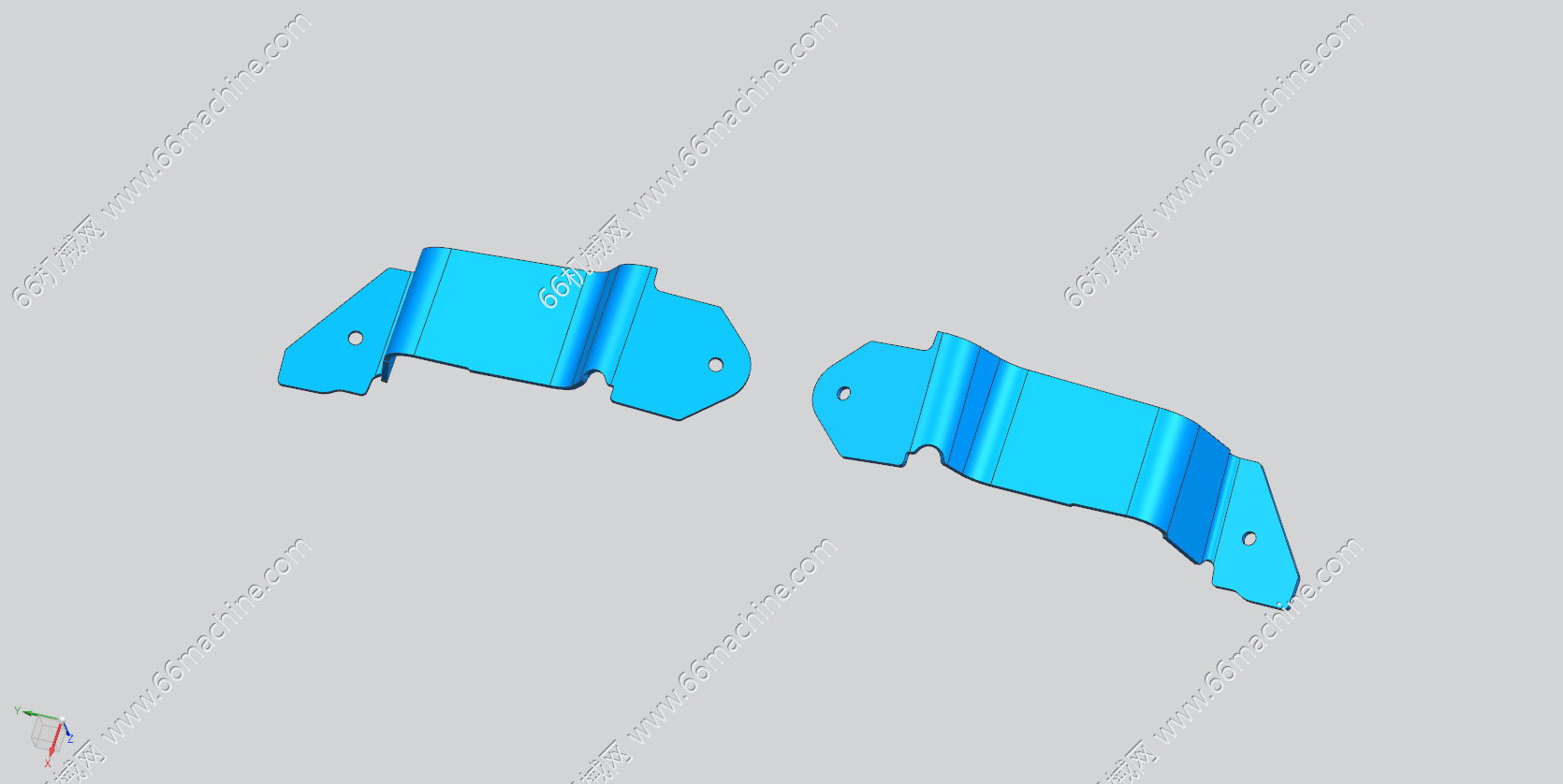 控制器线束固定支架冲压模具