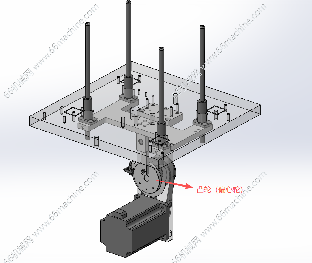 基于凸轮（偏心轮）的顶升机构