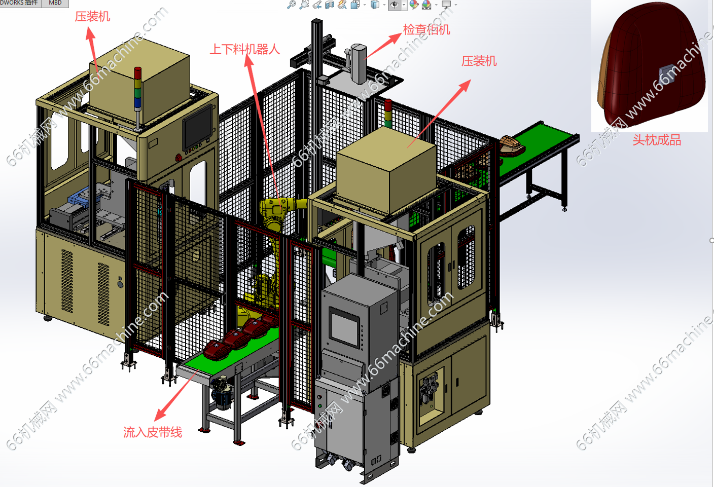 汽车头枕压装及视觉检测机（检查机）