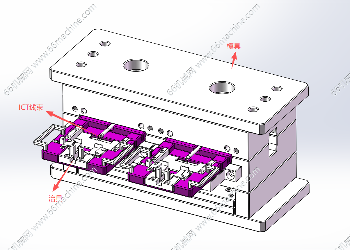 ICT线束封装治具和模具