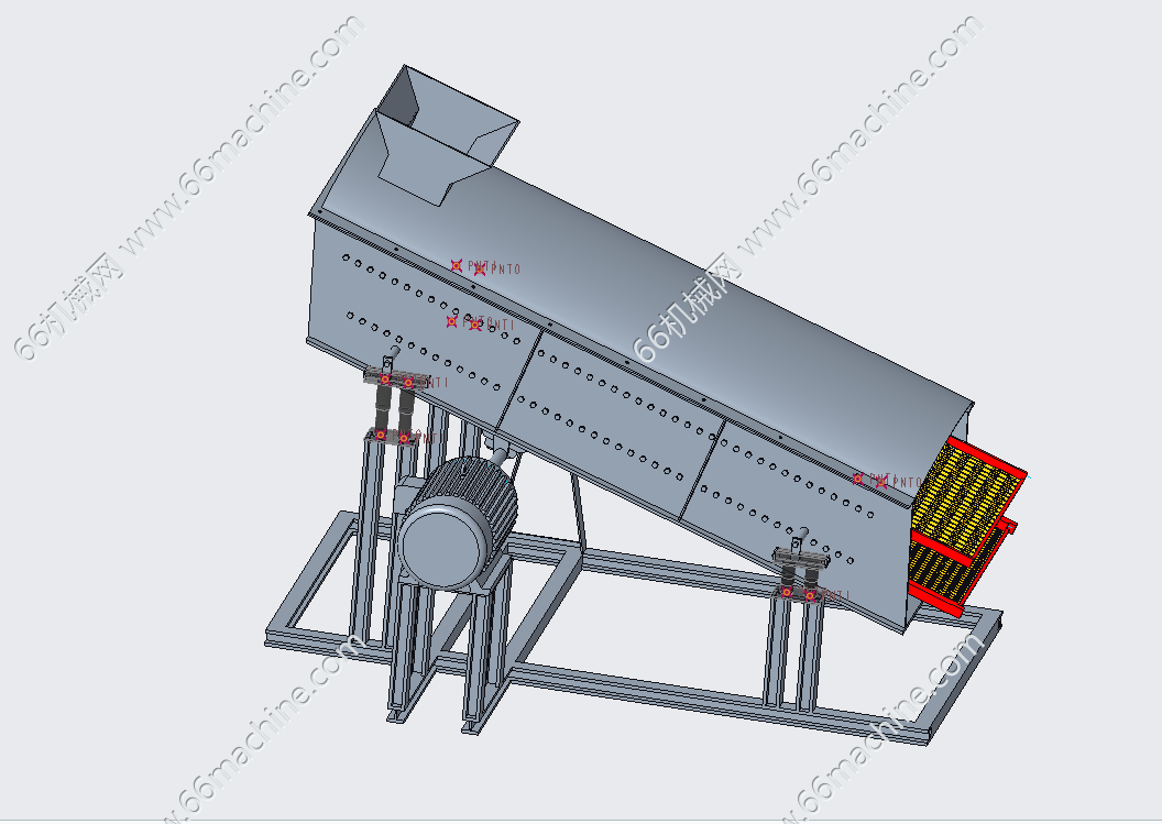 破碎筛分装置的设计与仿真creo5.0