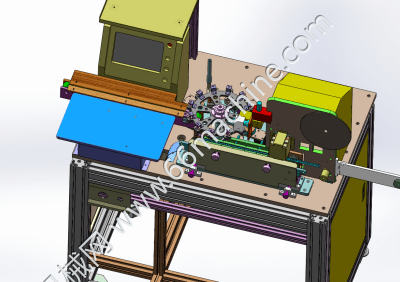 全自动电感检测包装机（sw20可编辑+工程图）