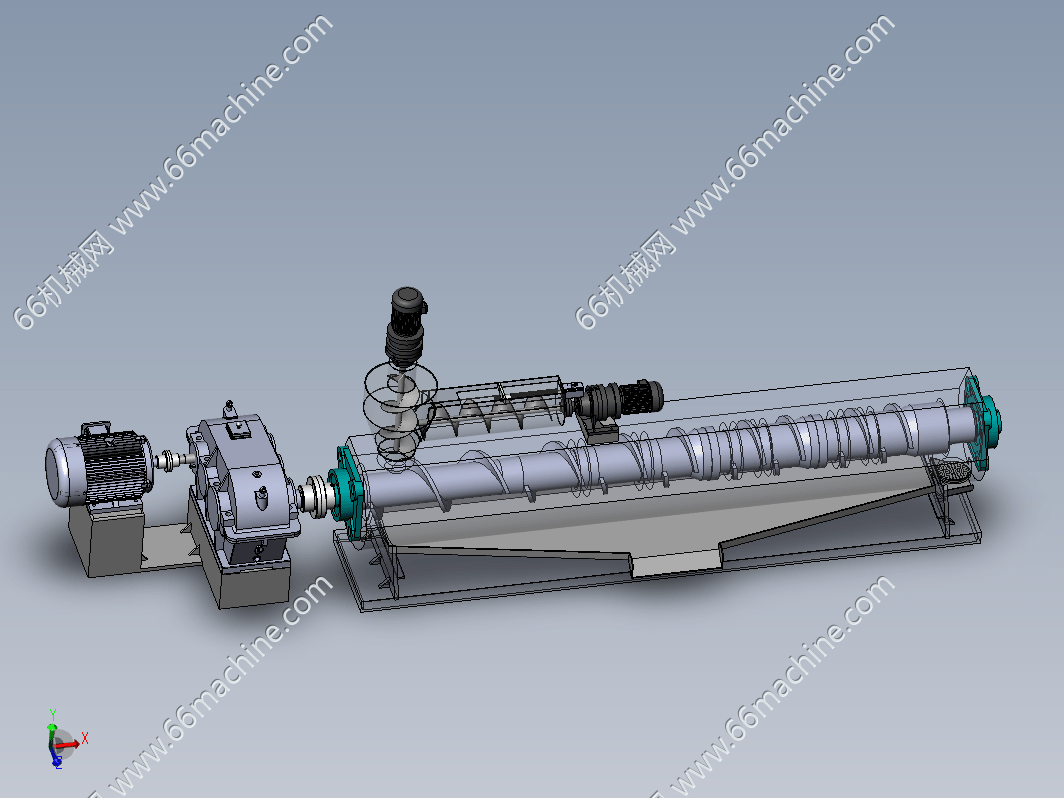 卧式摆线螺杆机带仿真视频sw19可编辑