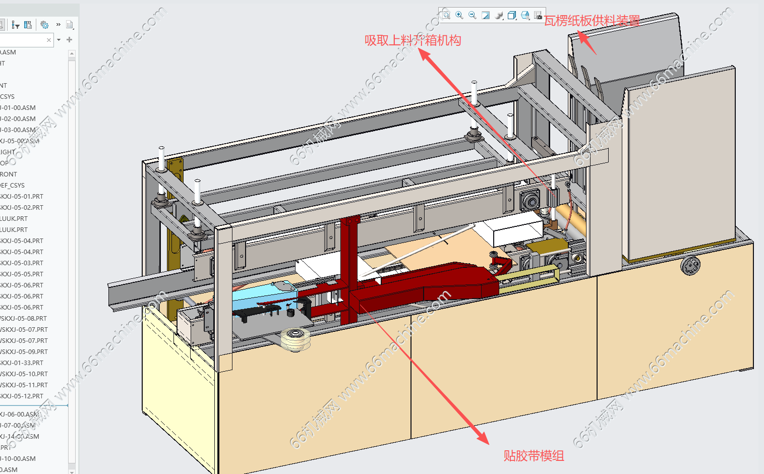 某企业卧式开箱机
