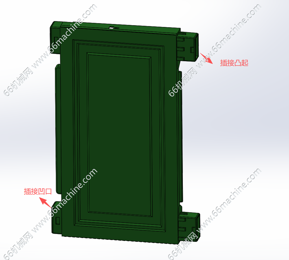 插接式塑料板注塑模具