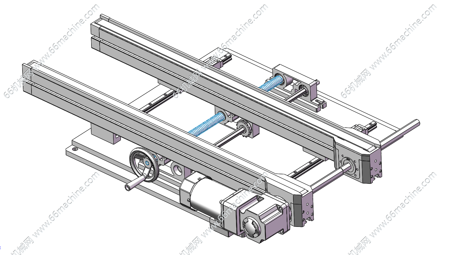 手动调宽双列皮带线