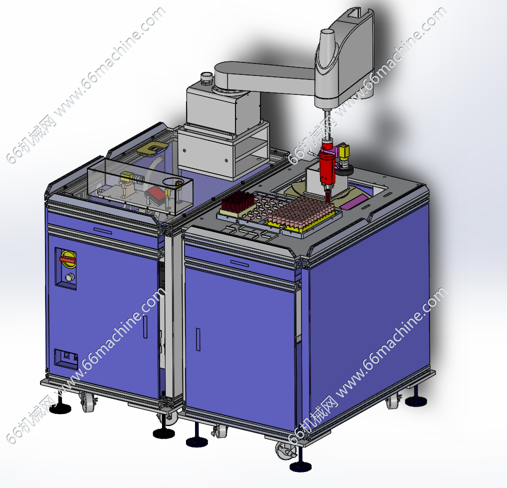 某企业瓶装产品扫码抓取称重设备【医疗用药瓶侧身扫码抓取称重设备】