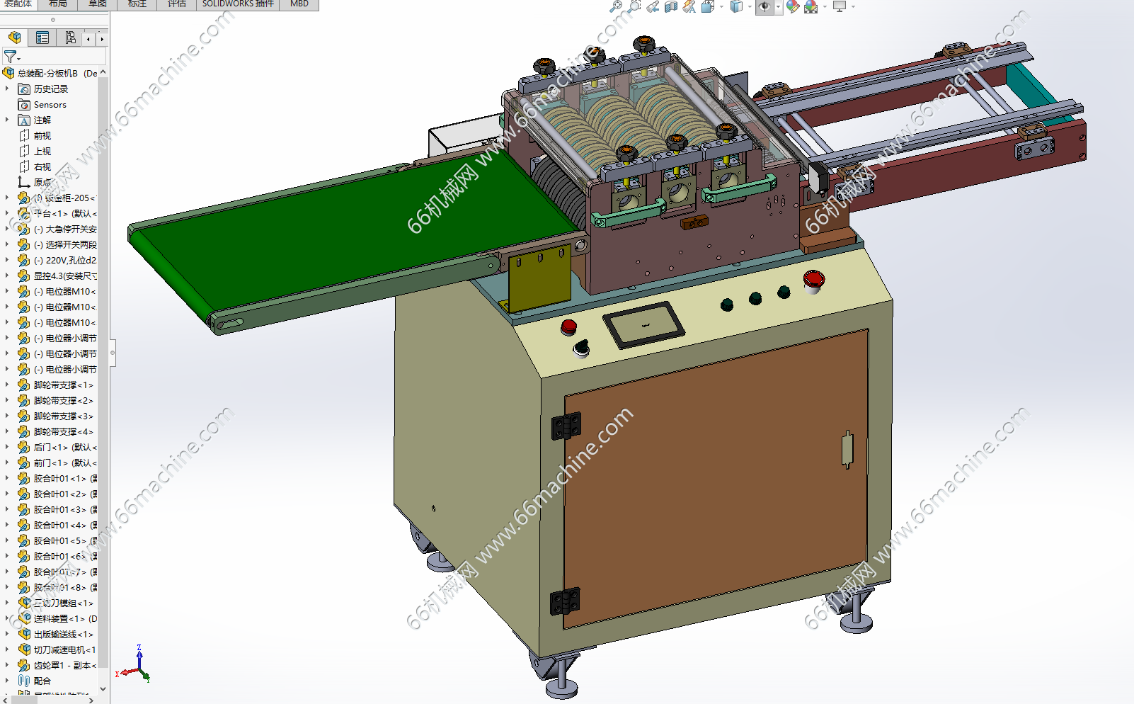 某企业多刀分板机（切板机）