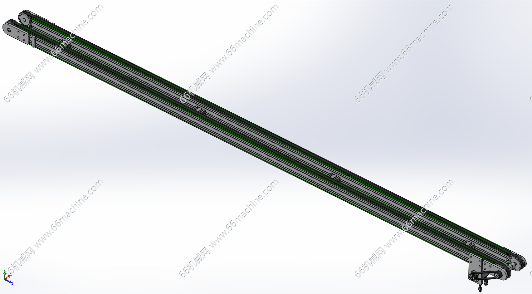 双列同步带直线输送机