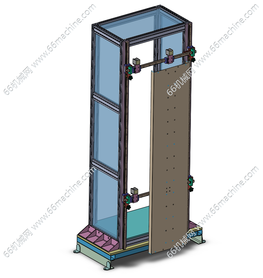 立式门板平面度测试台（磁铁吸住+百分表检测）