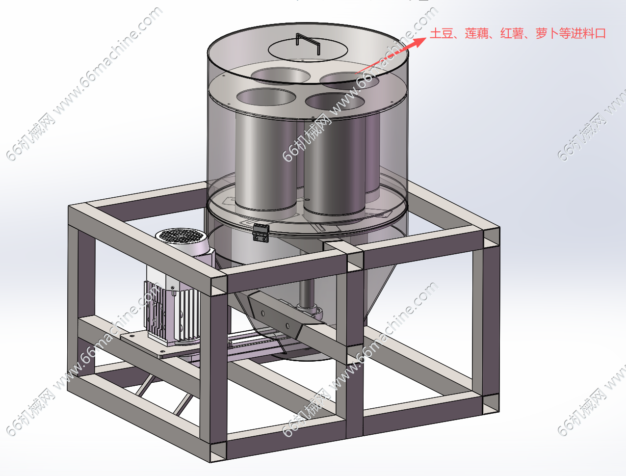 土豆、萝卜等根茎类果蔬切片机