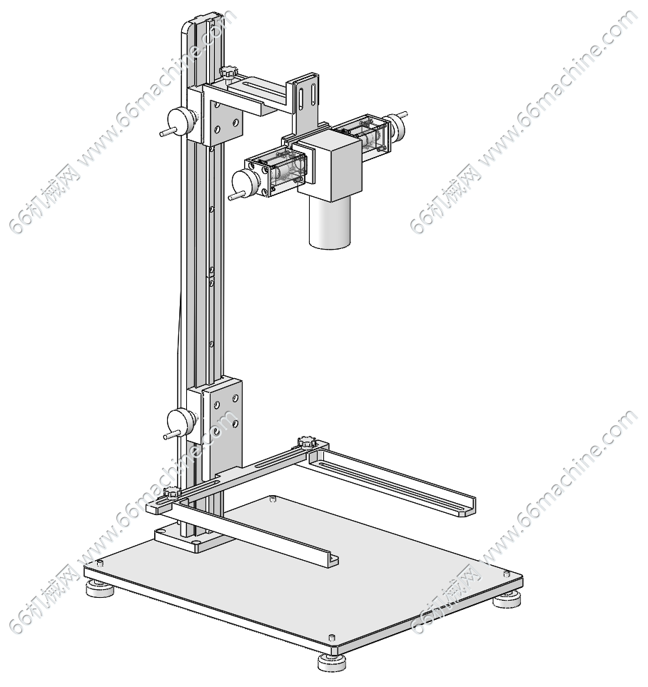 某企业视觉相机对位实验架（测试支架）3D+工程图