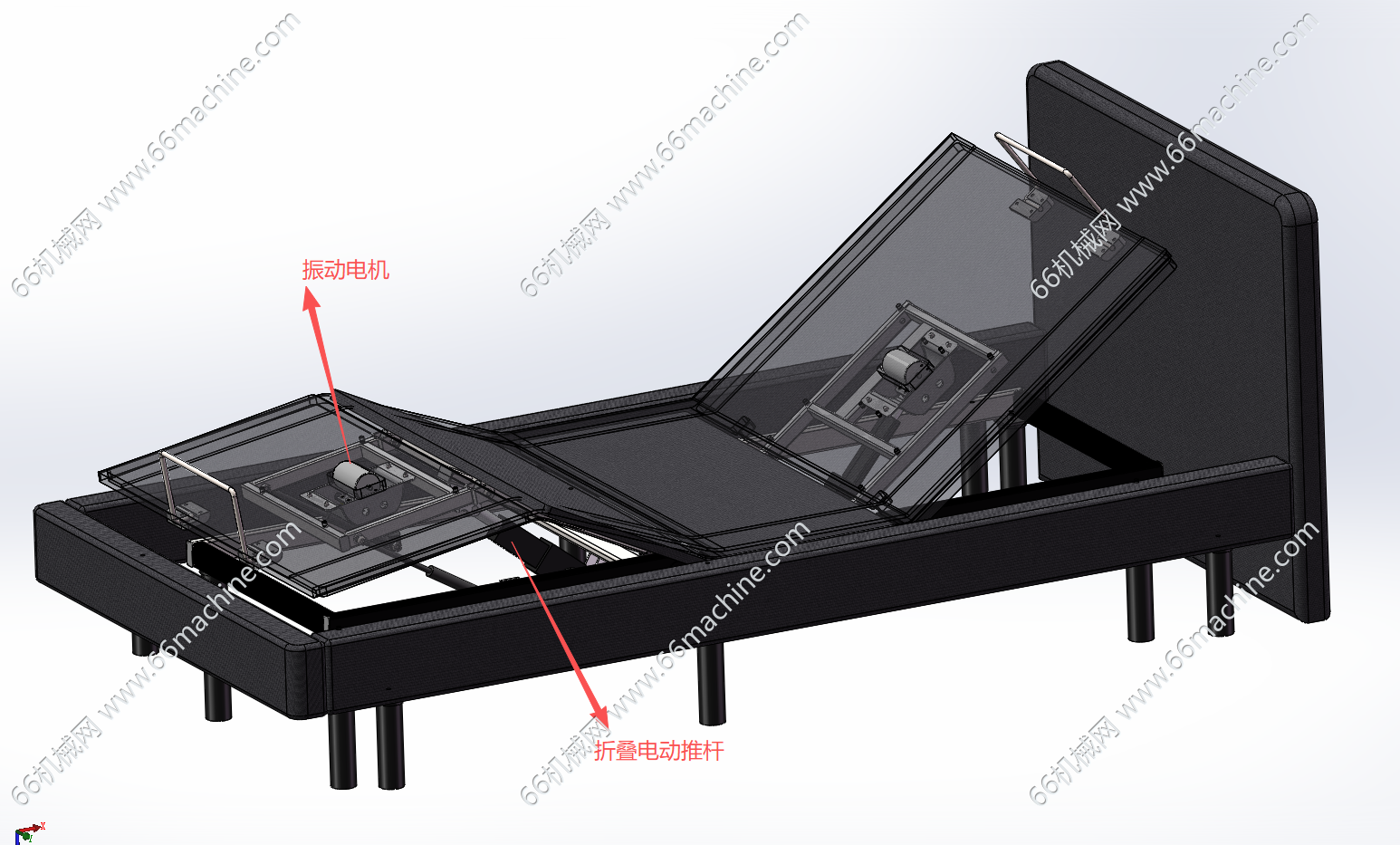 带电动按摩的折叠床