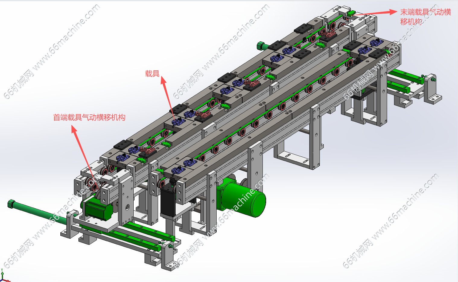 环形回流治具输送机构