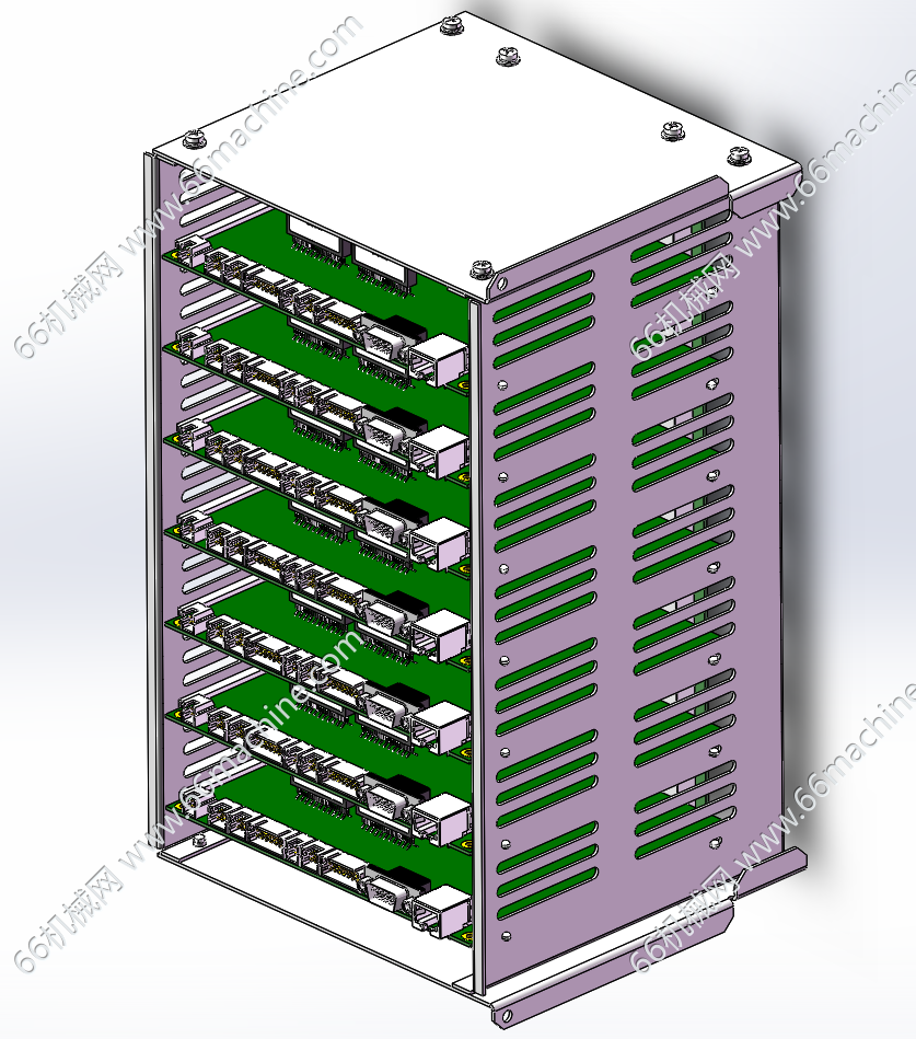 电路板箱装配体组件（PCBA插卡式多通道电子设备机箱）
