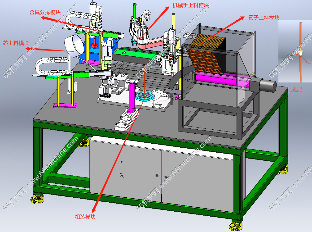 某企业油压管及其附件组装机