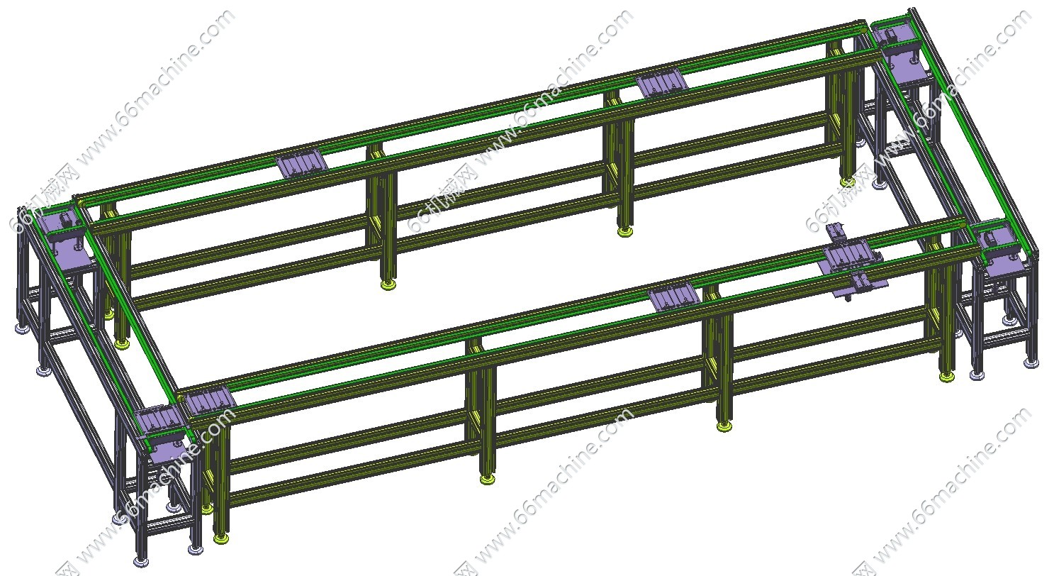 回字形载具流水线