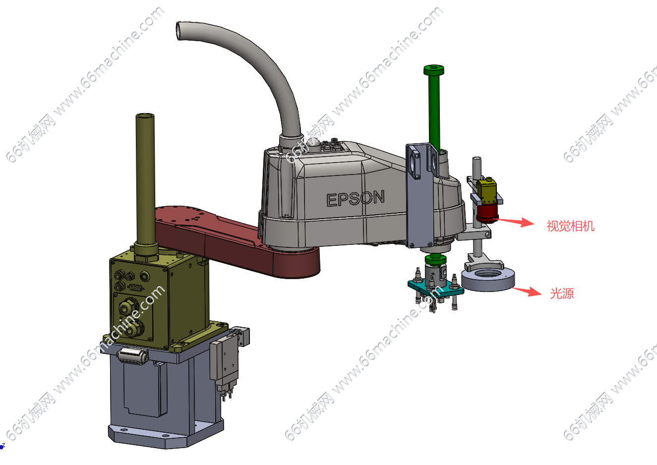 视觉引导吸取四轴机器人