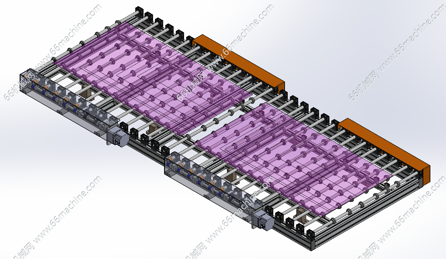 薄板滚轮输送机
