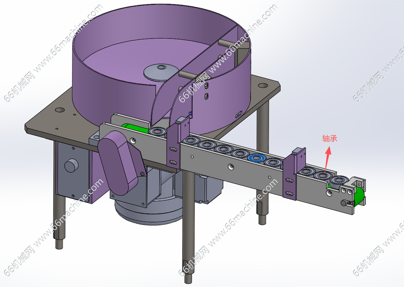 轴承离心盘供料机构