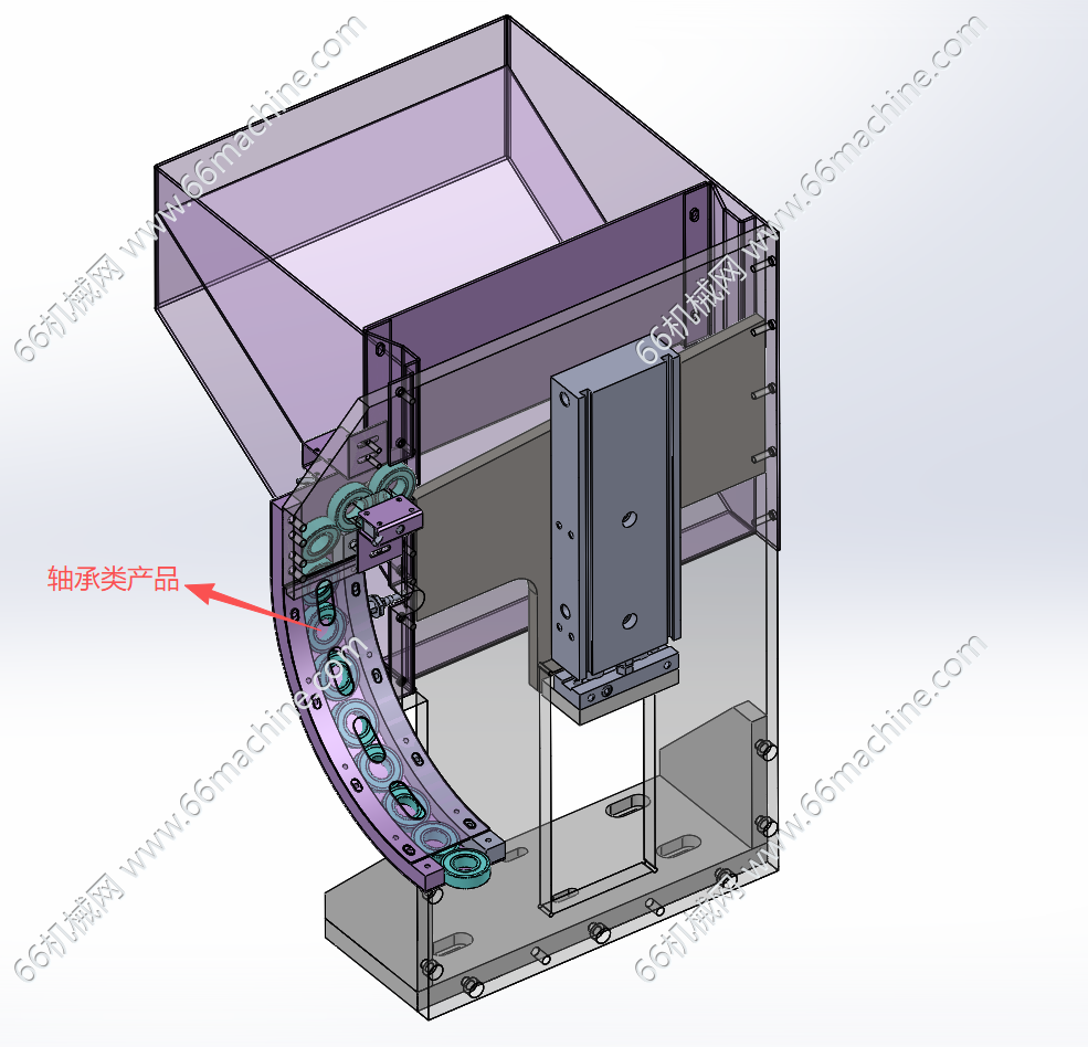 气动推板式供料机构