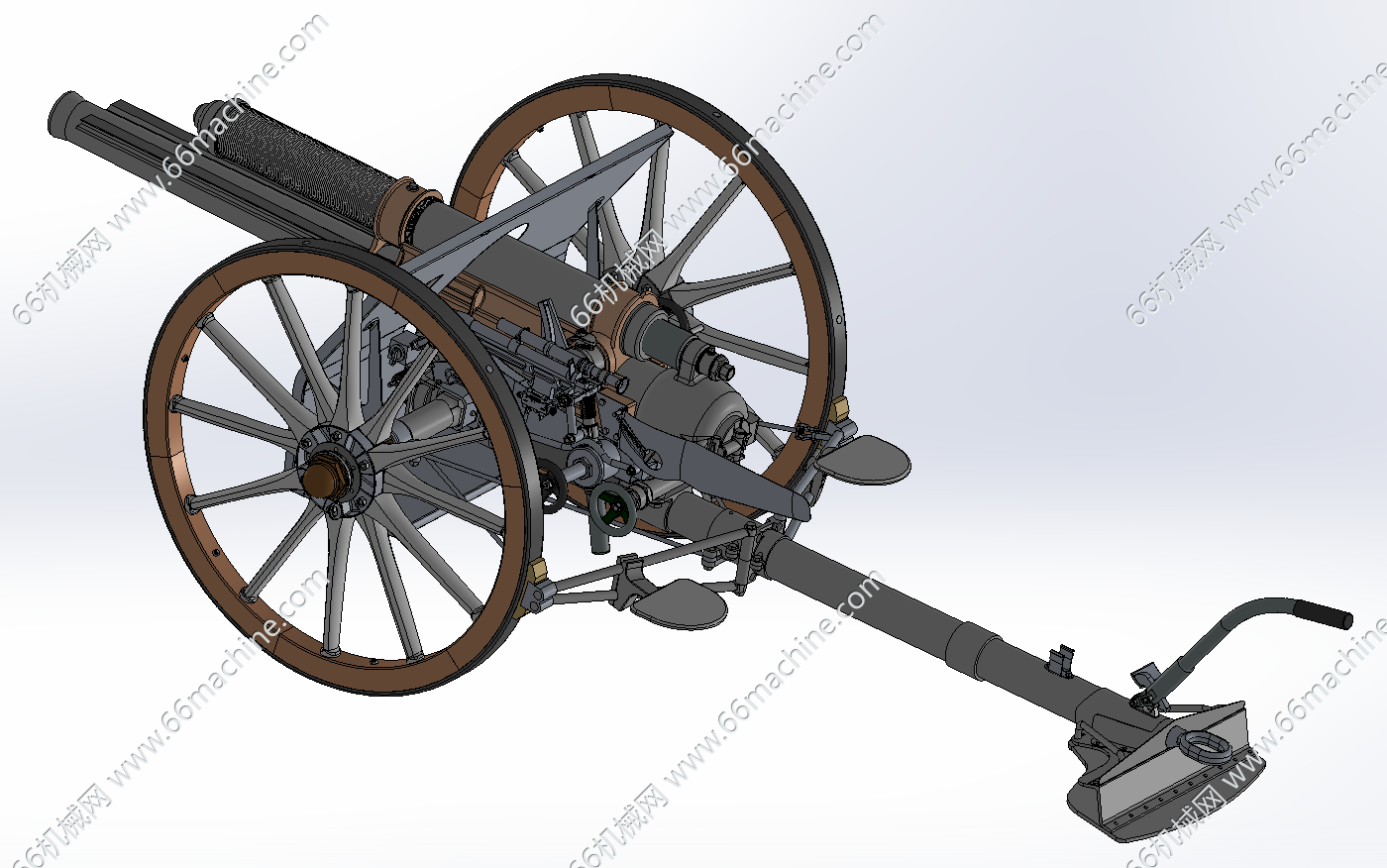 牵引火炮模型