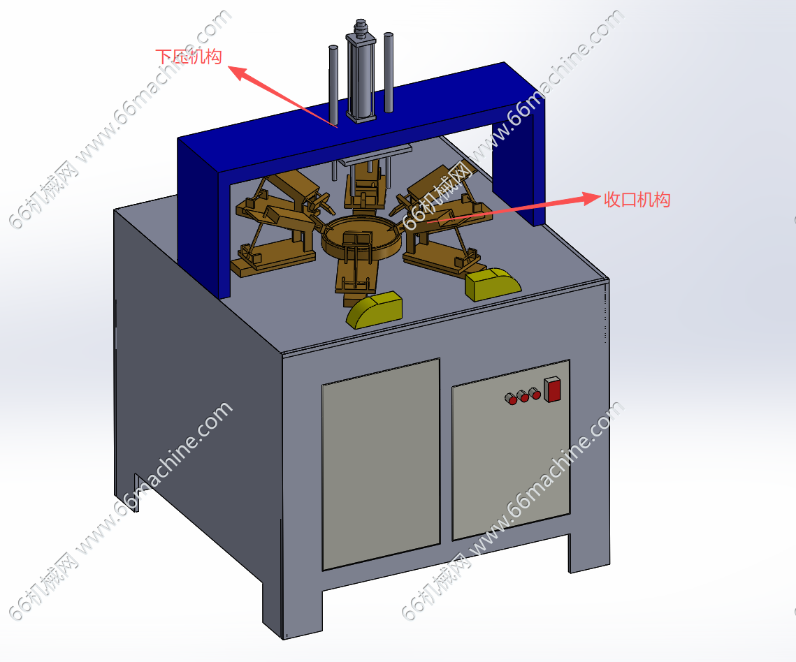 圆形铝锅盖压扣、收口机