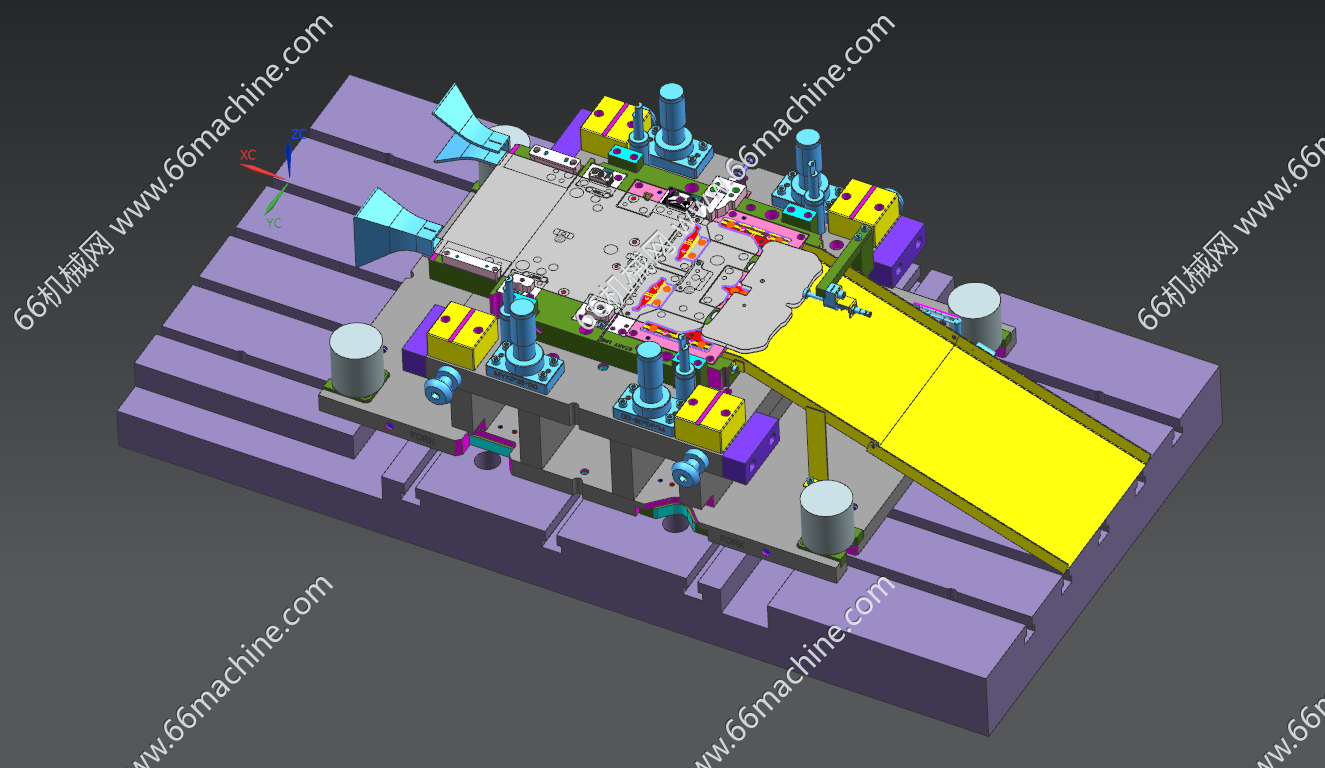 汽车座椅支架连续落料模