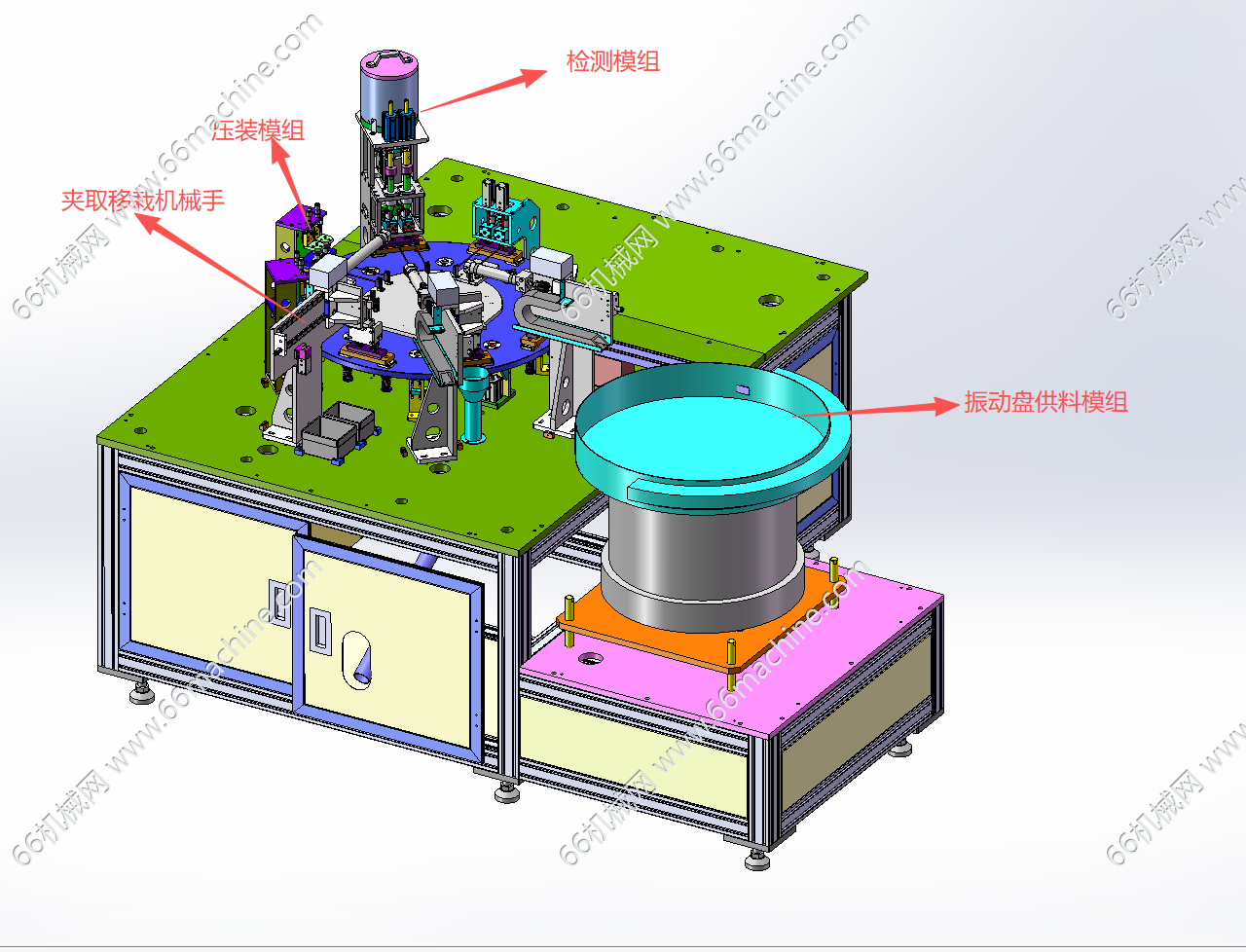 多工位转盘压装及检测机