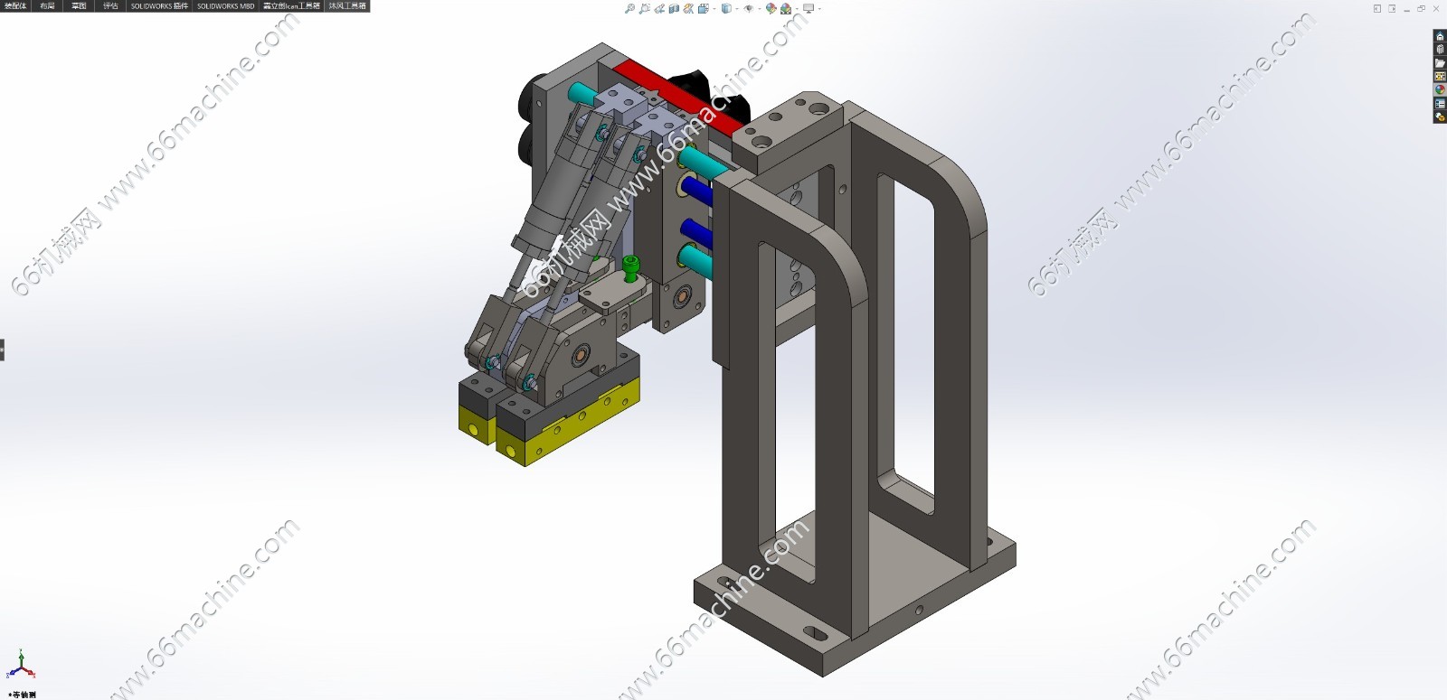 手动调宽的翻转机构