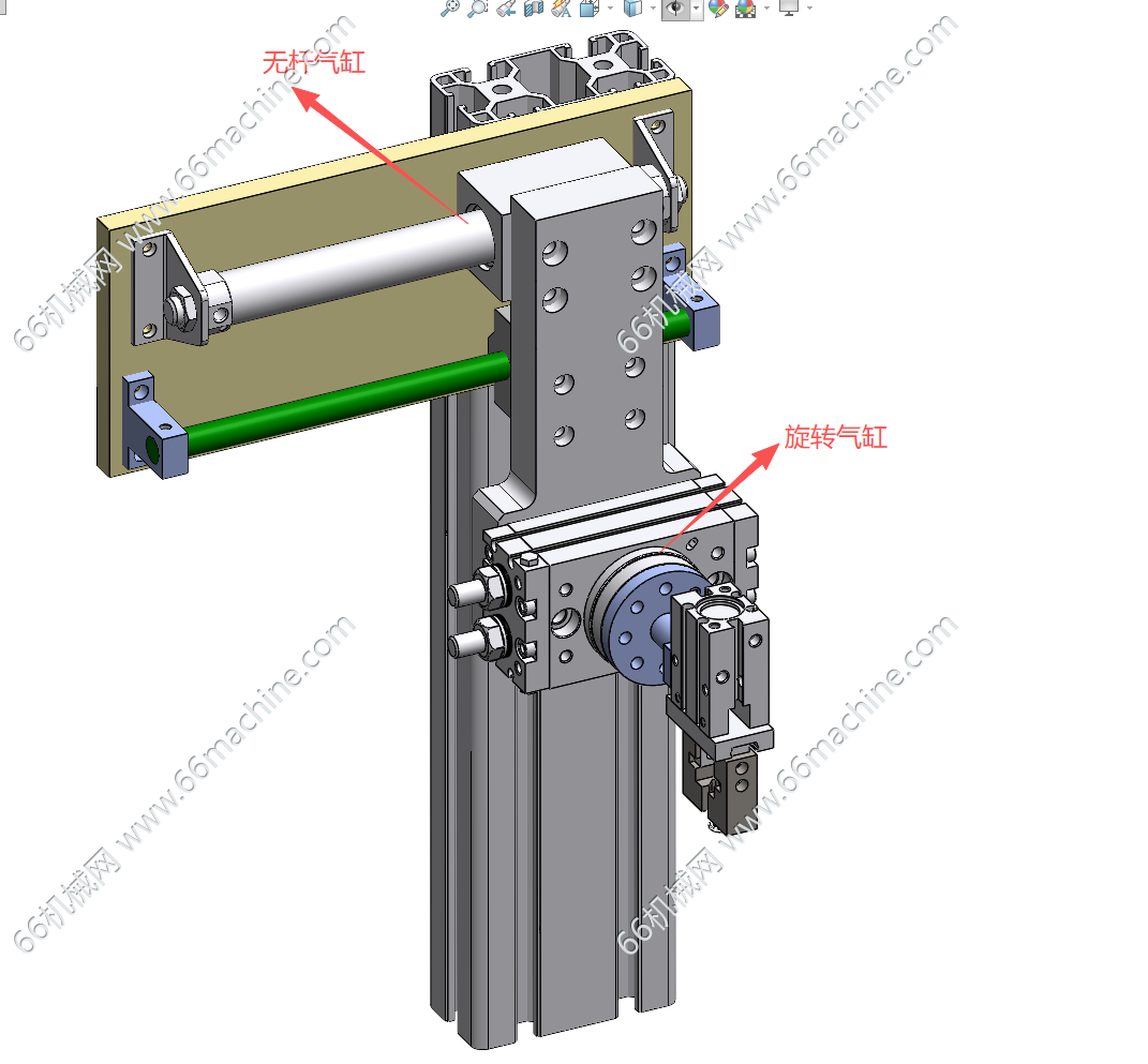旋转横移夹取机械手