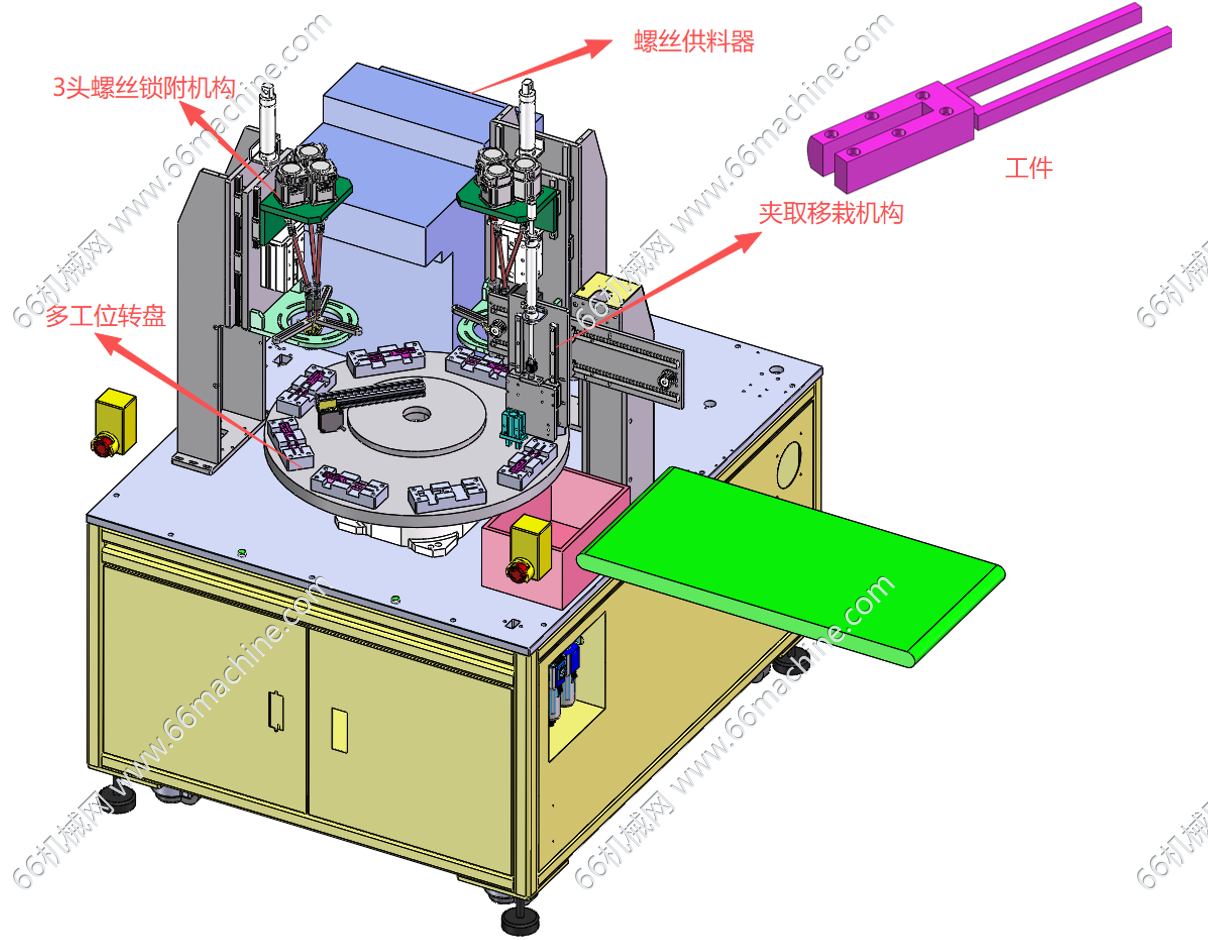某企业转盘式锁螺丝机