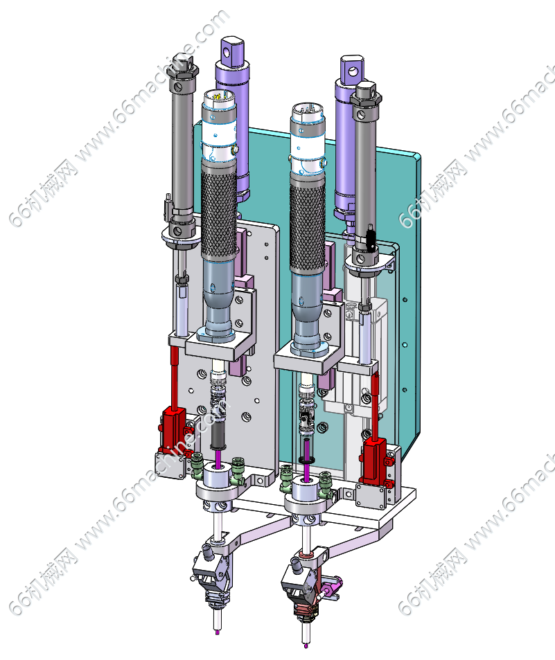 双电批吹吸螺丝锁付机构