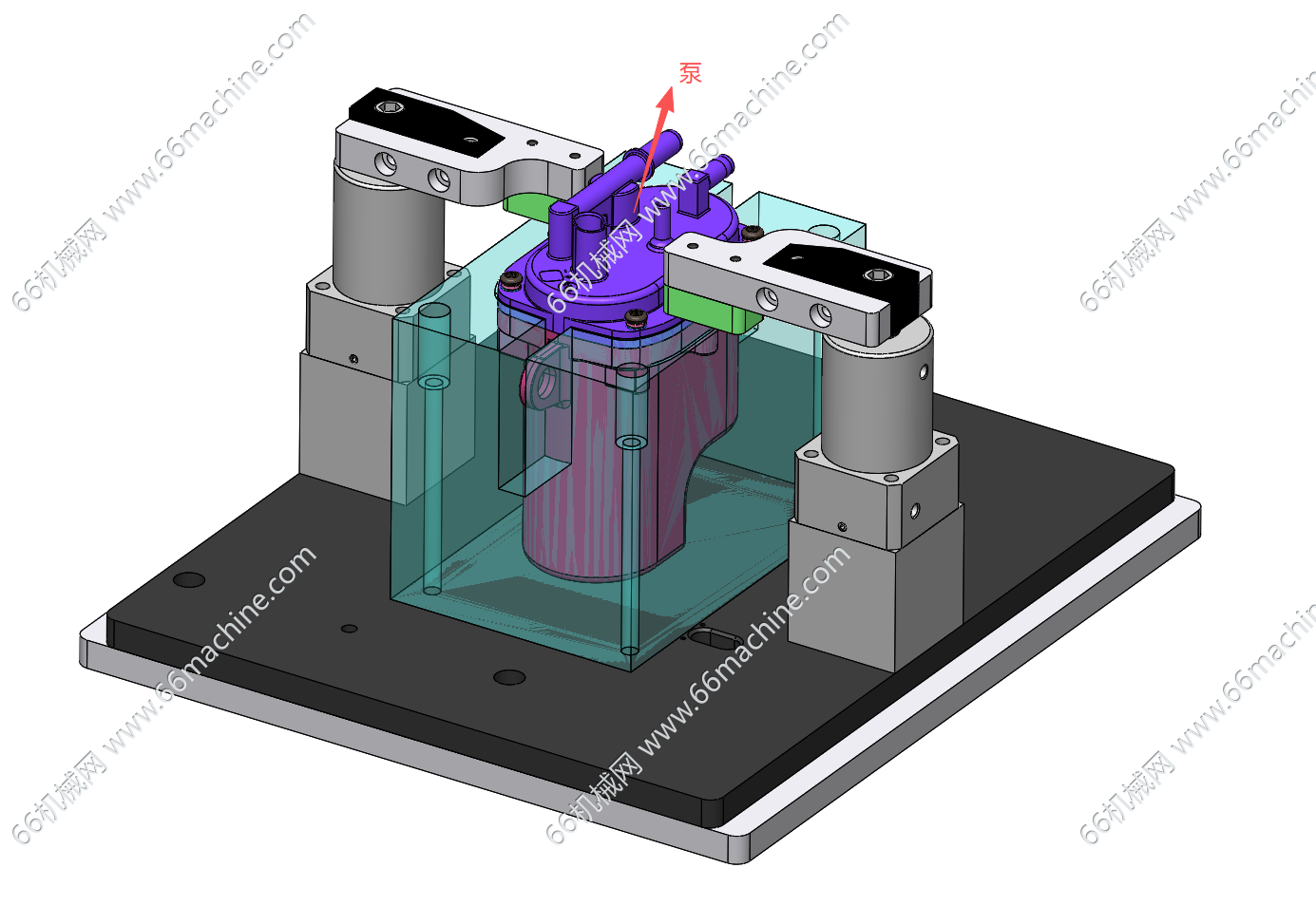 泵体仿型压装治具