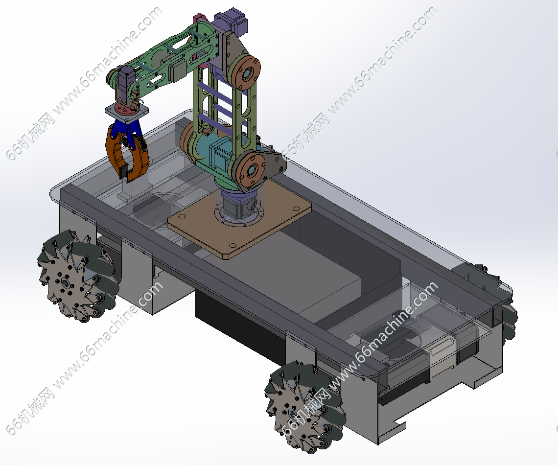 智能工厂中的自动化自行车轮胎搬运小车设计(基于麦轮的机器人搬运车AGV)
