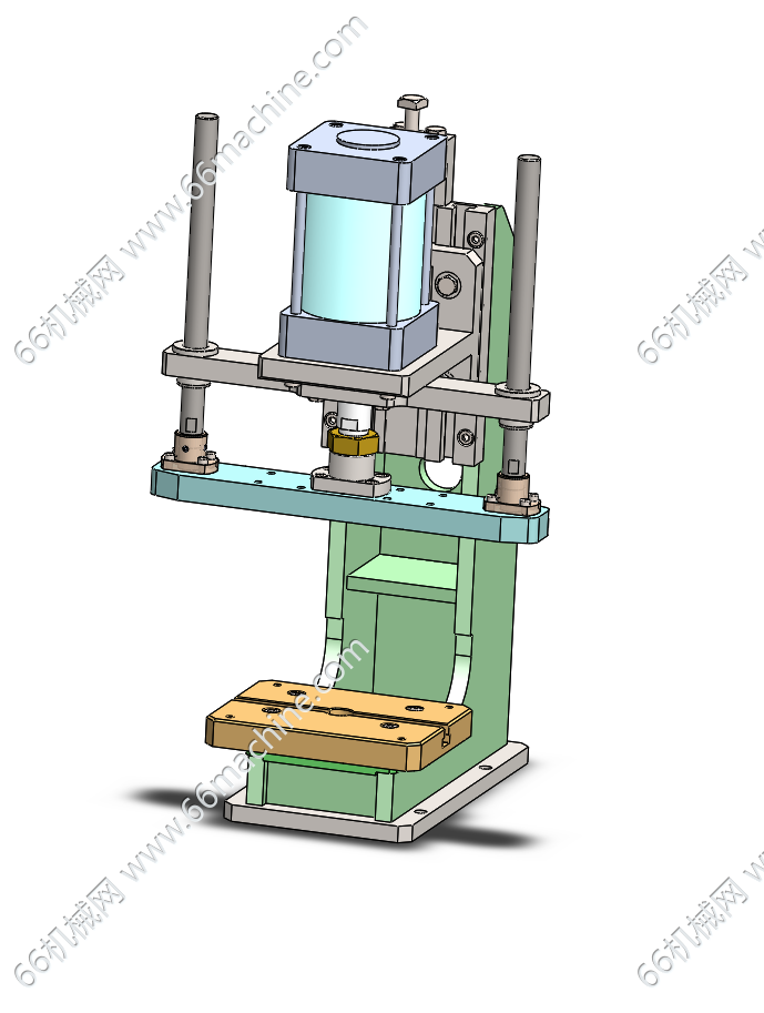 通用气压机（气动压装机、保压机）3D+工程总图