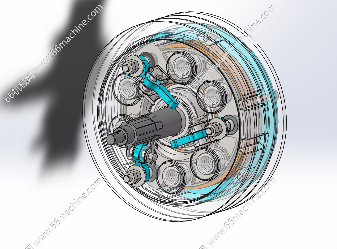 拖拉机离合器模型