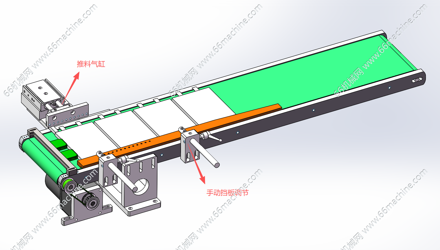 带居中的电芯皮带输送机