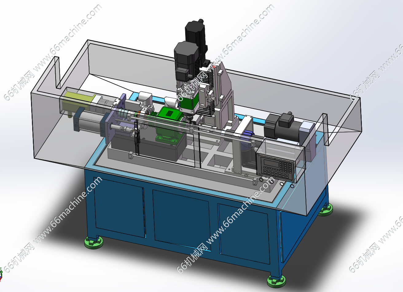 某企业三轴钻机（打孔机、打眼机、通孔机、铰孔机、分度打孔）3D+工程图
