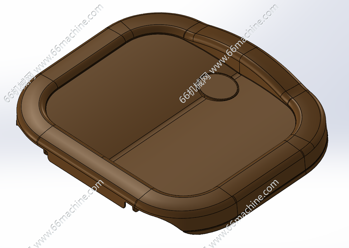 某企业四方桶盖子注塑模具