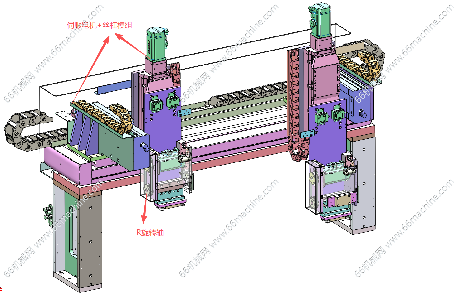 四轴吸取移栽机构