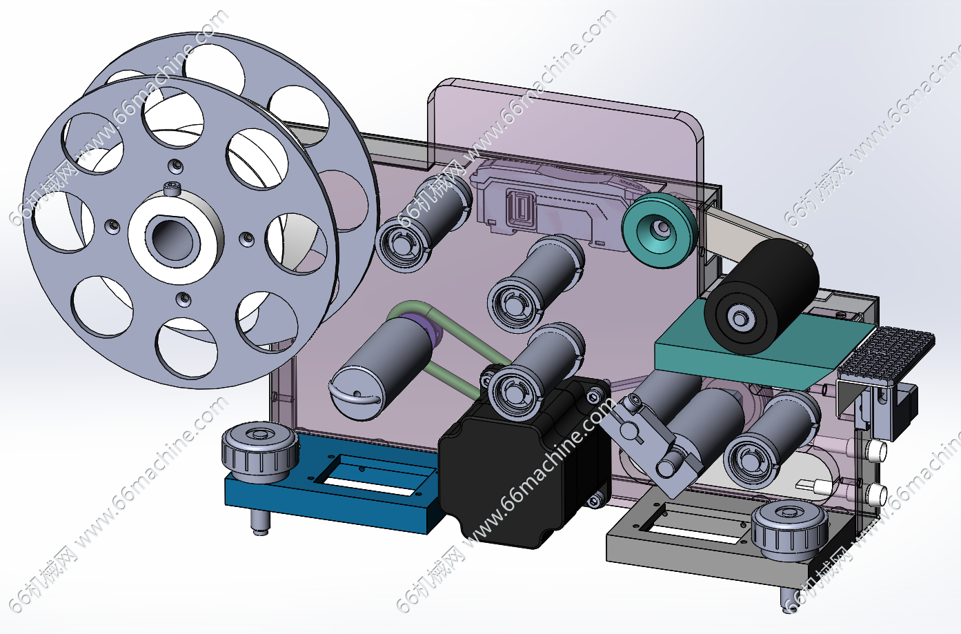 放卷式自动贴标机(贴标飞达)