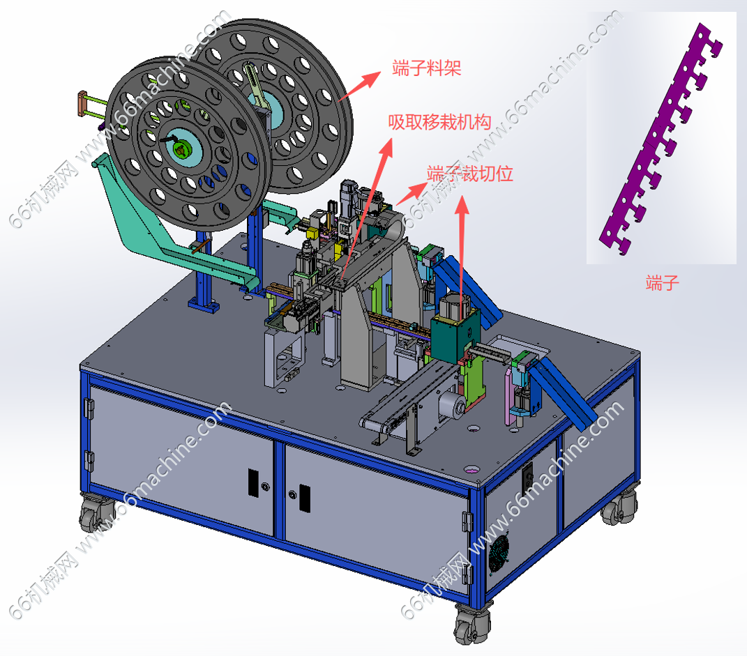 某企业连接器端子裁切机