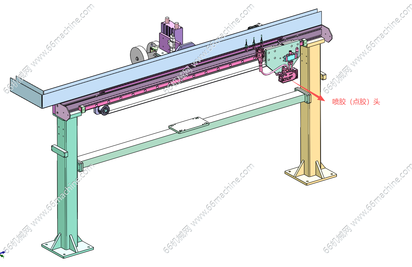 横移式喷胶（点胶）模组