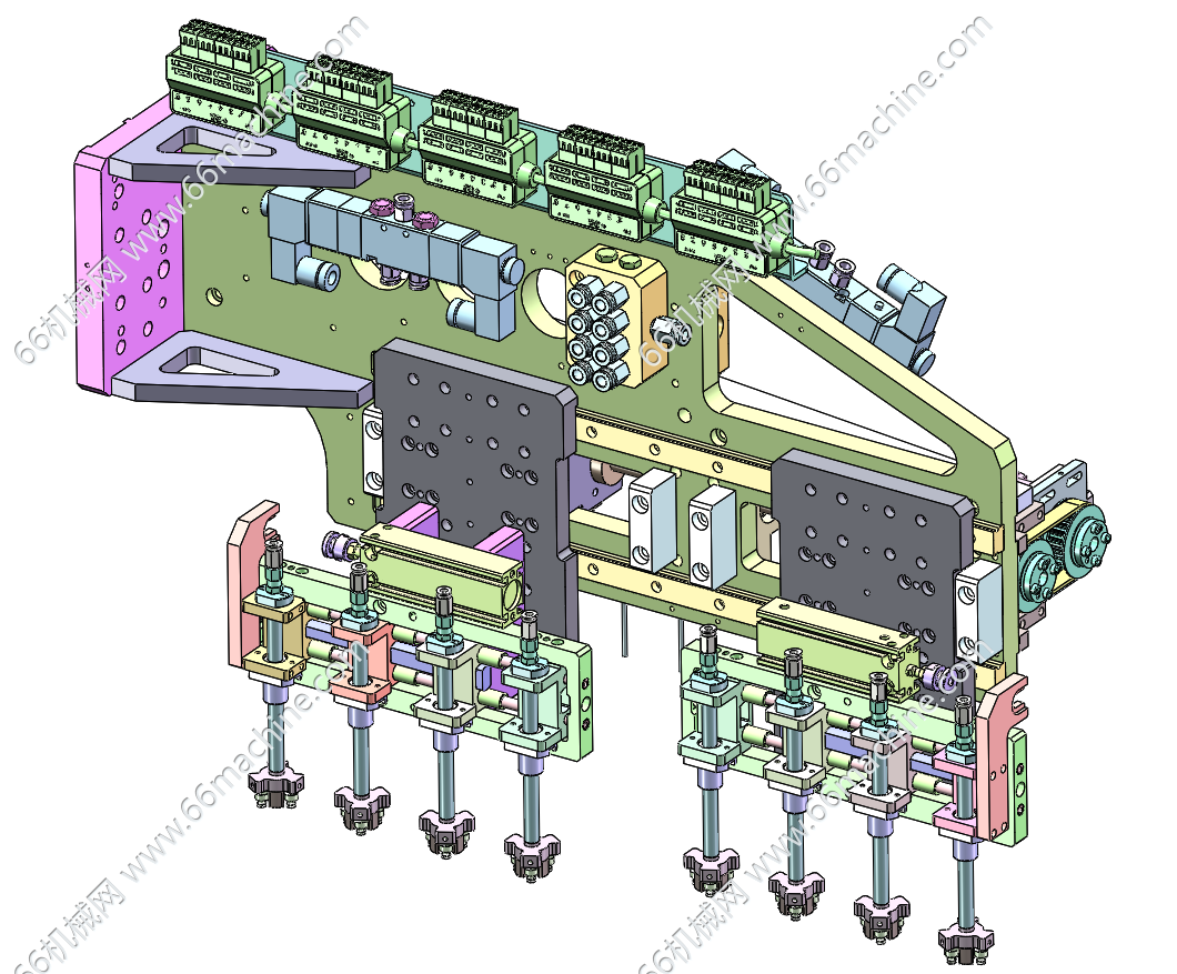 可变距吸嘴机构（常用于机械臂末端）