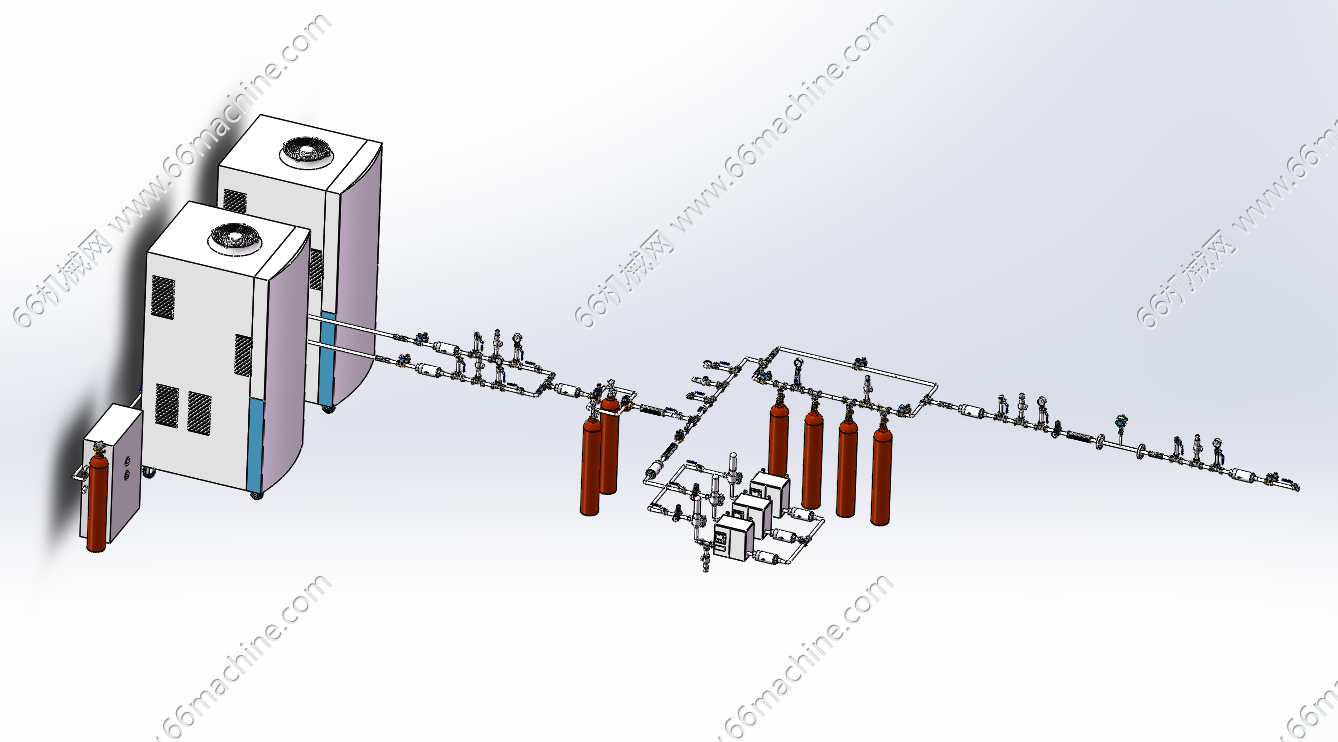 工业气体集中混合与供气系统