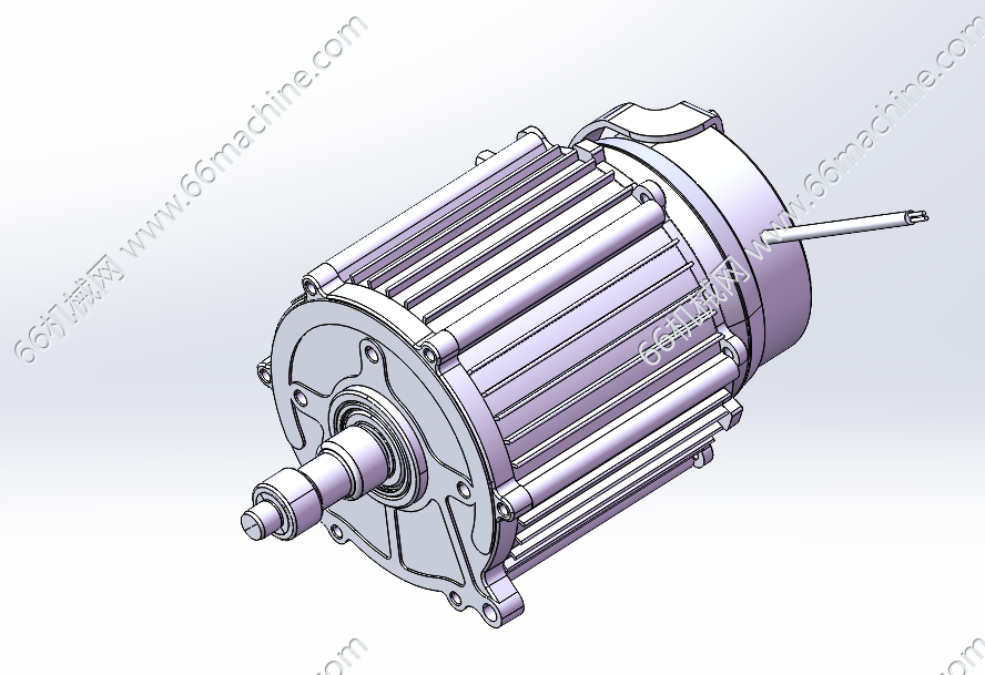 48V1200W直流电机带电磁刹车模型