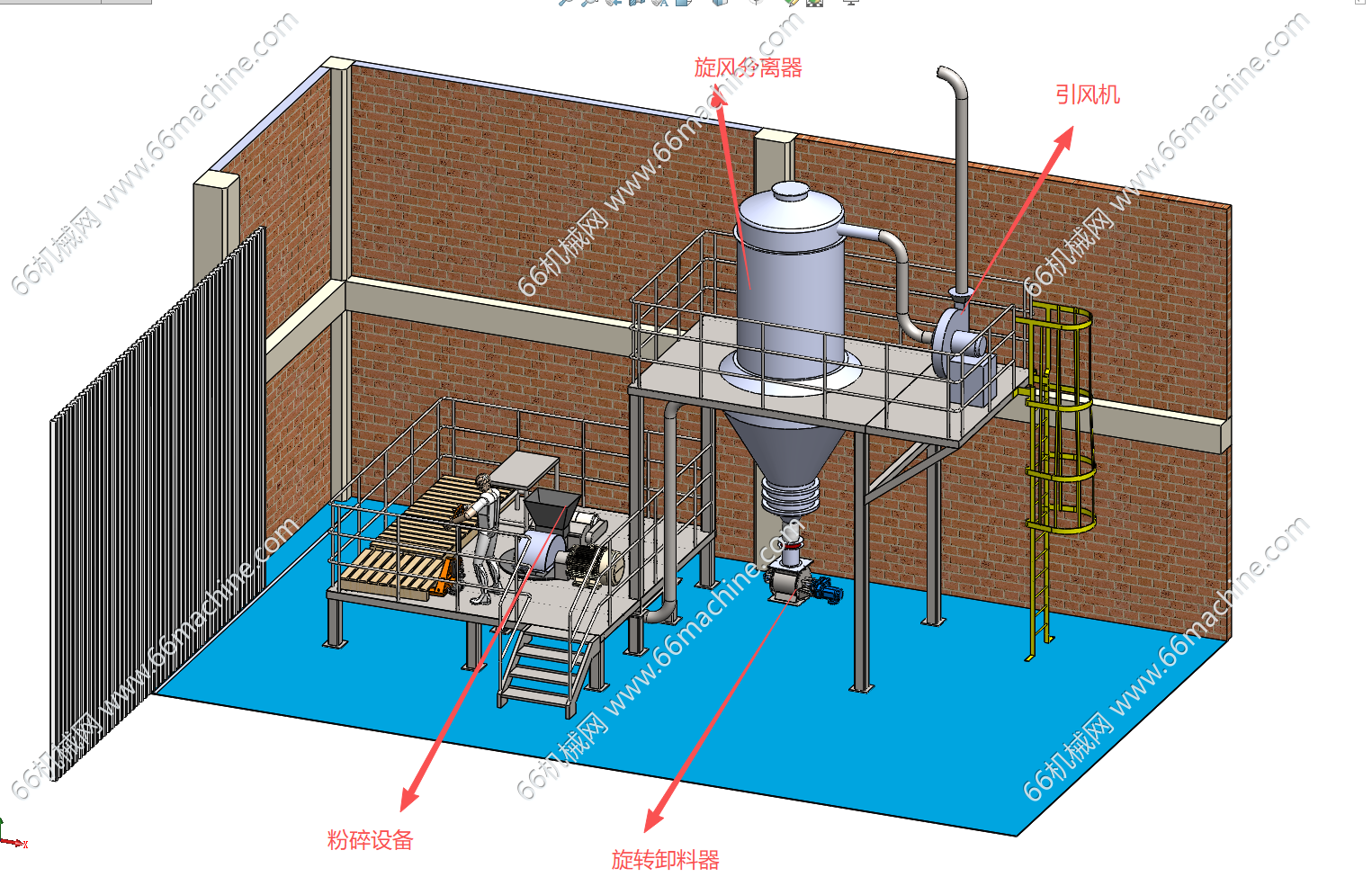 集成化工业粉碎与除尘设备