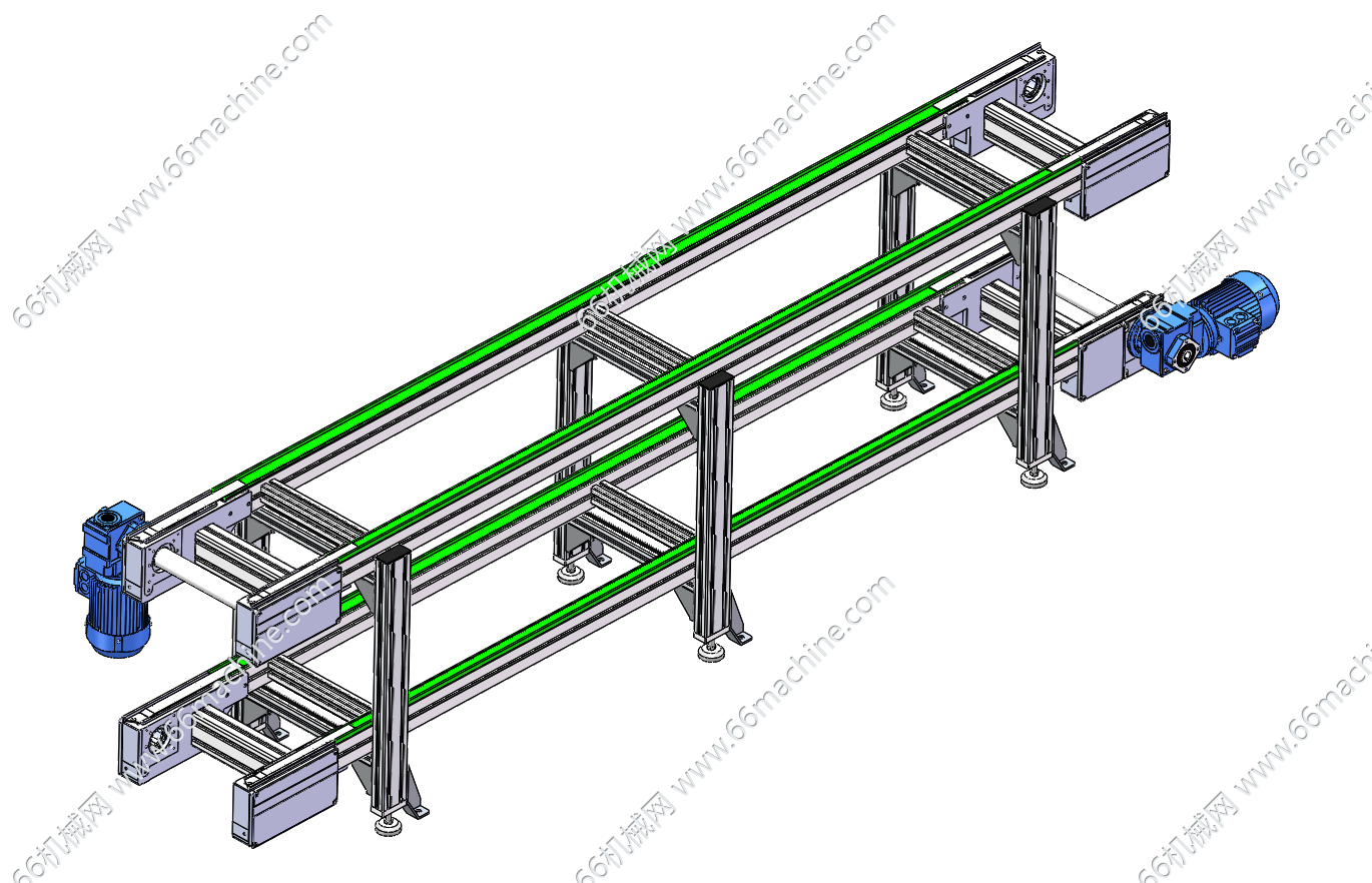 双层双列皮带输送线